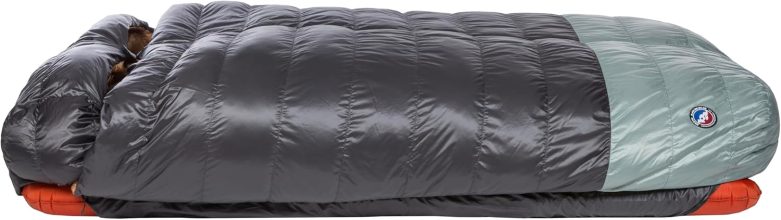 Big Agnes King Solomon 20°F Doublewide Sleeping Bag, 2-Person Down Fill Sleeping Bag with Double Zipper Entry, Zip-Off Quilt, Pad Attachment System - Image 2