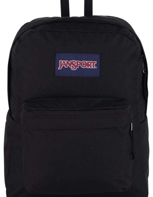 JanSport SuperBreak Plus Backpack with Padded 15-inch Laptop Sleeve and Integrated Bottle Pocket - Spacious and Durable Daypack for Work and Travel - Black