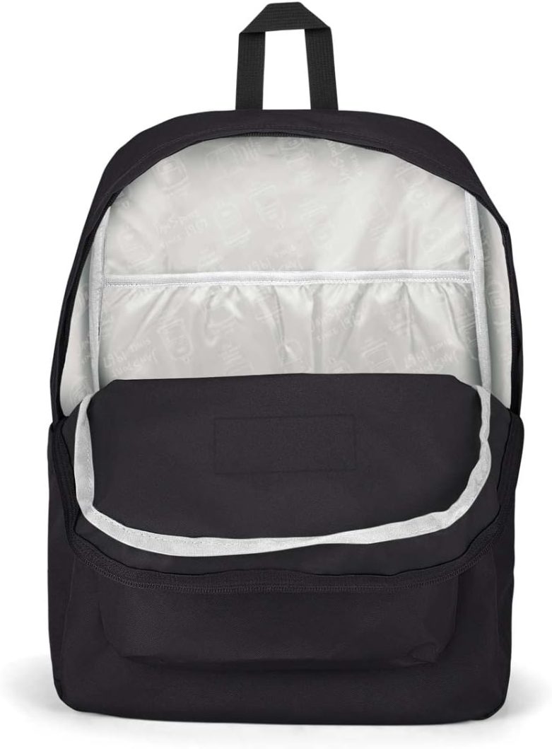 JanSport SuperBreak Plus Backpack with Padded 15-inch Laptop Sleeve and Integrated Bottle Pocket - Spacious and Durable Daypack for Work and Travel - Black - Image 8