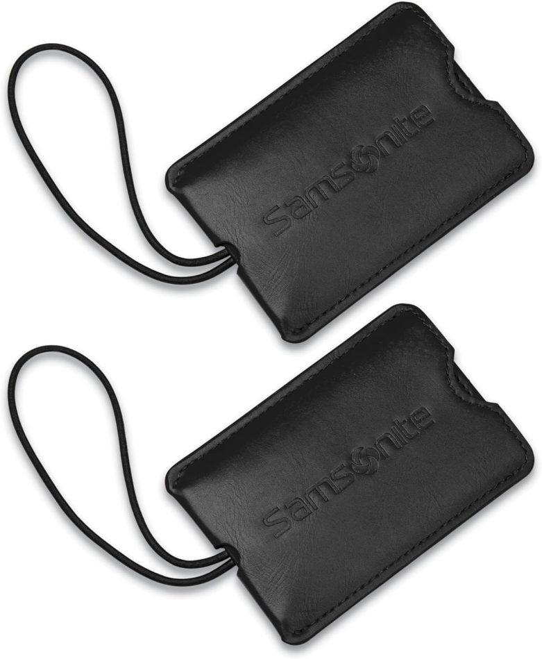 2-Pack Vinyl ID Tags, Black